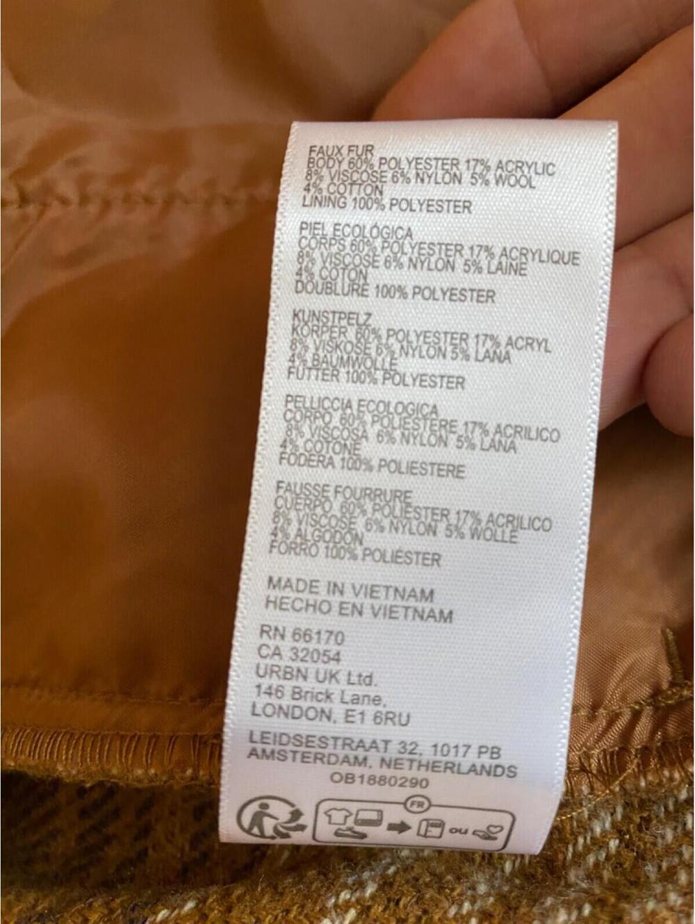 Standard Cloth Brown Shaggy Oversized Shirt Jacket XL SOLD OUT Urban Outfitters - Picture 5 of 8